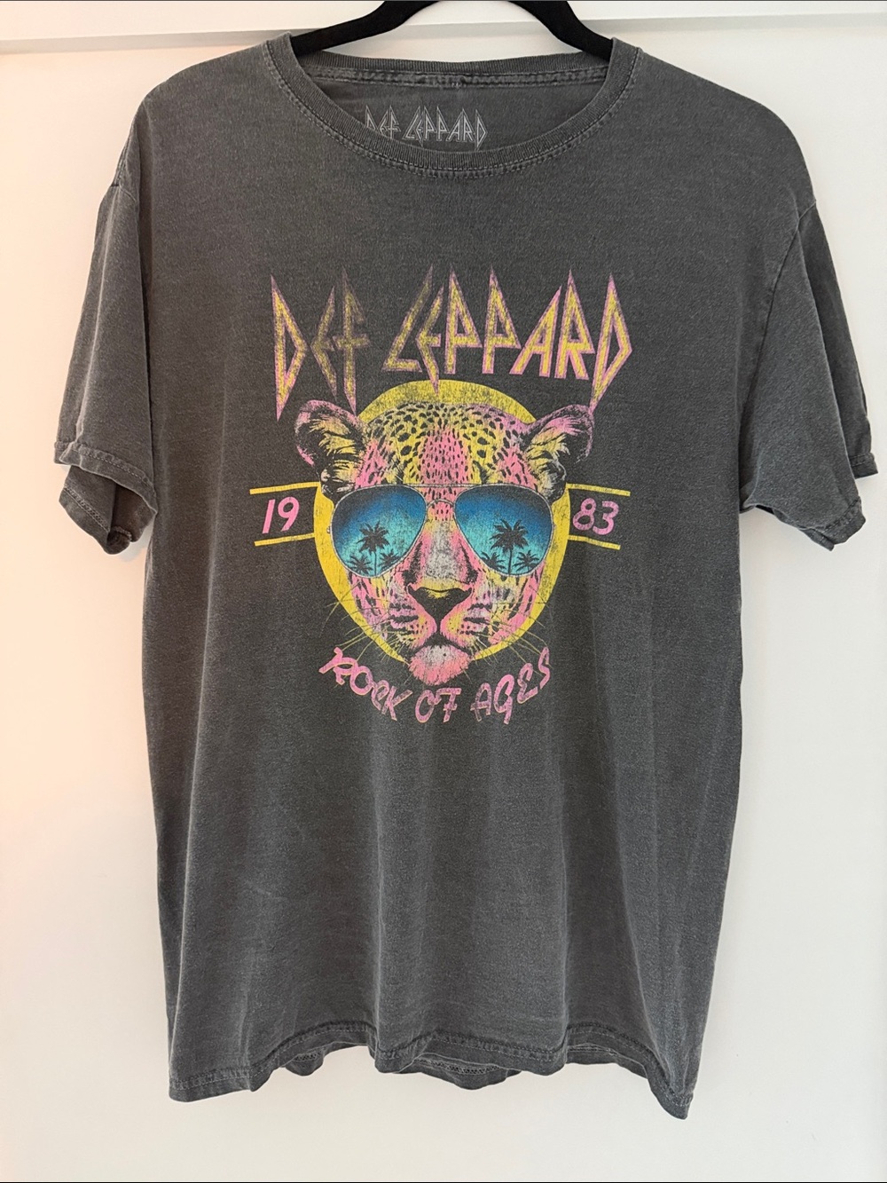 Def Leppard Rock of Ages Gray Graphic Tee - Vintage Band Shirt